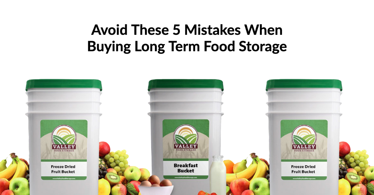 long term food storage mistakes 