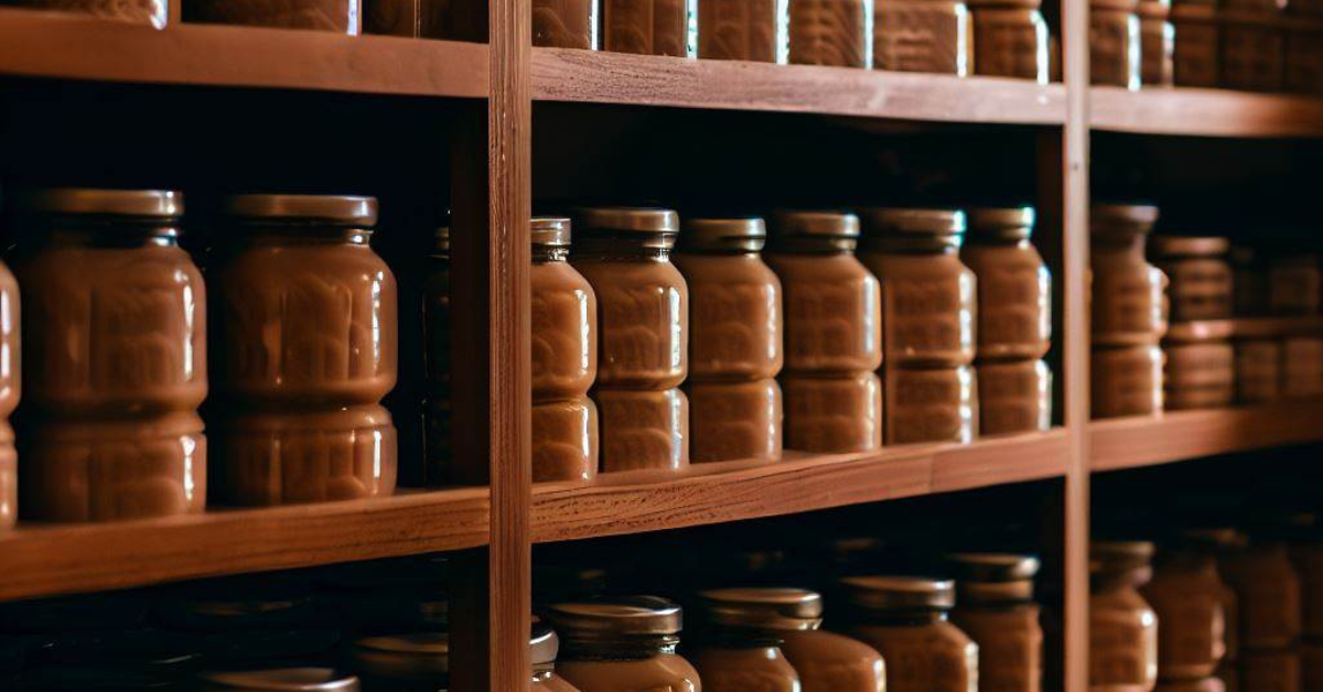 peanut butter in a jar