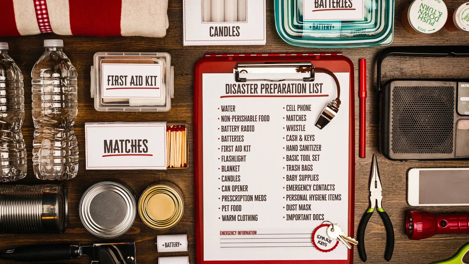 Tornado Emergency Kit Checklist Get our Tornado Preparedness Kit