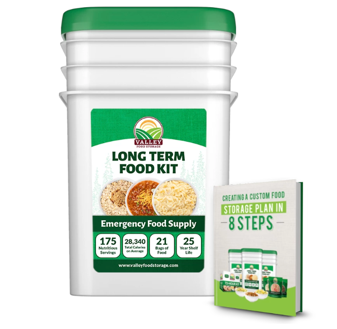 1 Emergency Food Kits + 2 Free Gifts From Valley Food Storage