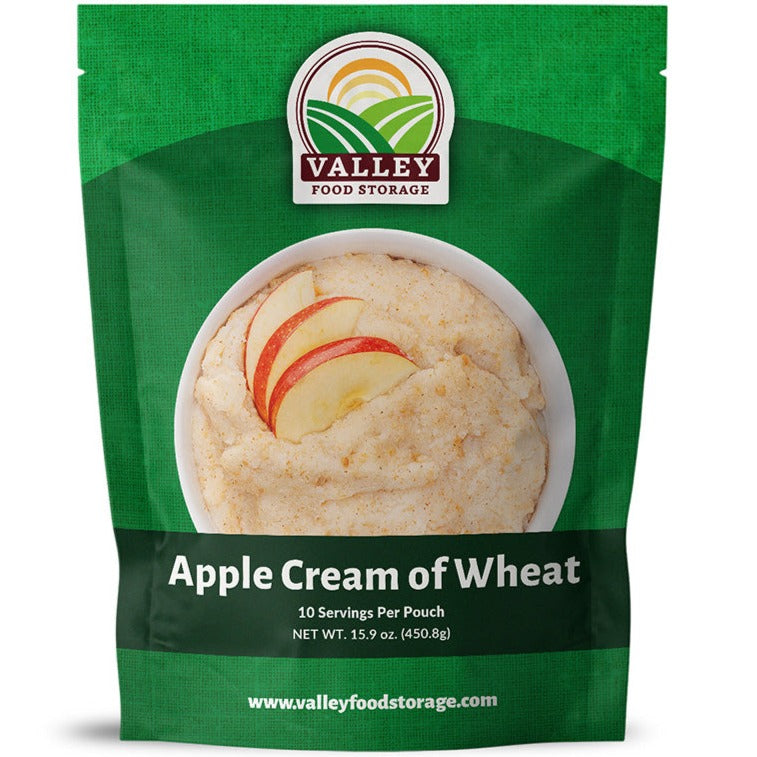 Apple Cream of Wheat | 10 Pack + Bucket BREAKFAST From Valley Food Storage