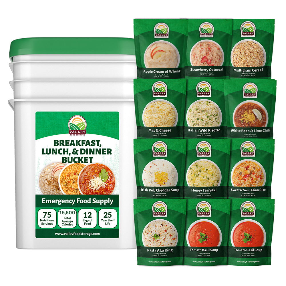 Breakfast Lunch & Dinner Bucket Breakfast Lunch & Dinner Bucket From Valley Food Storage