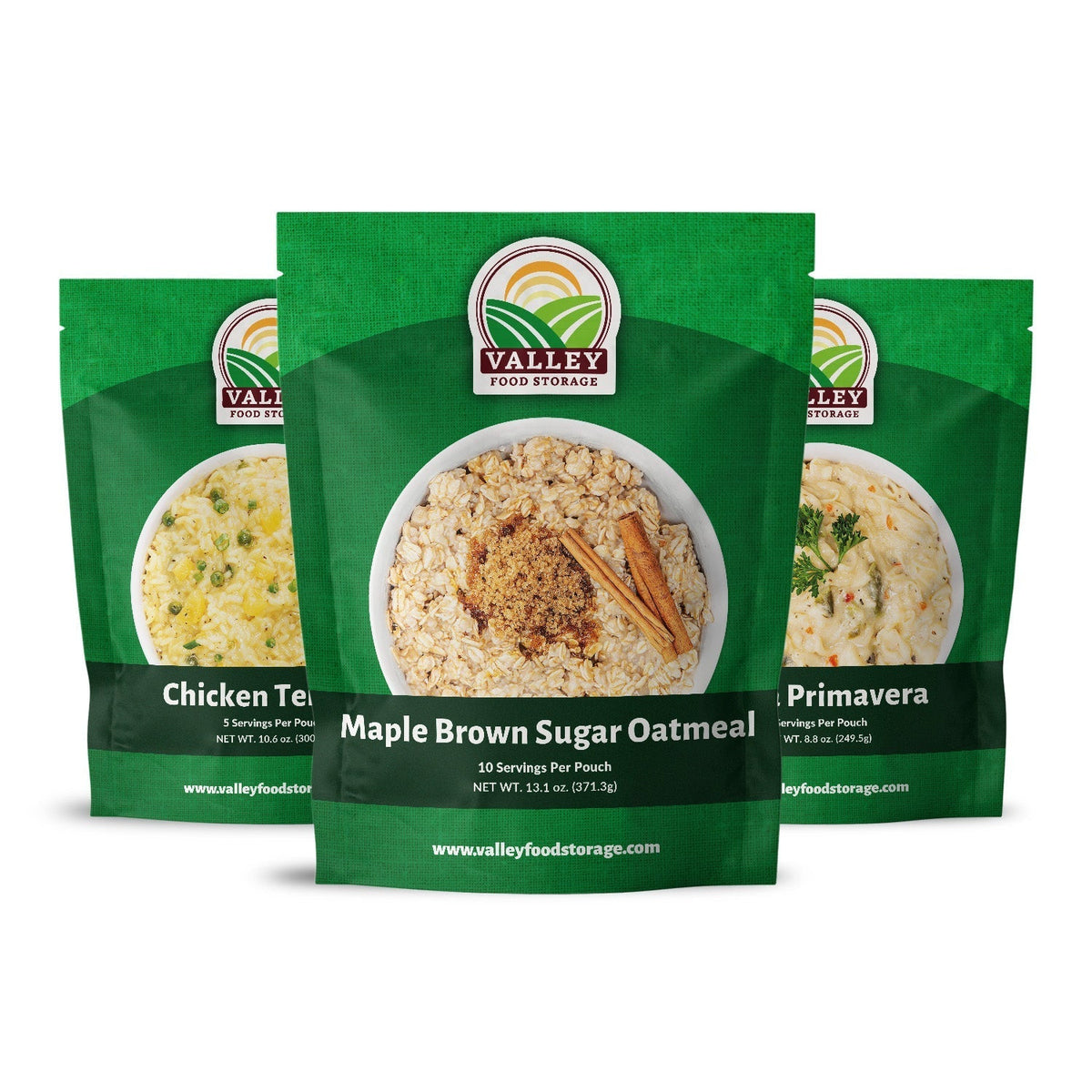 Breakfast Lunch Dinner Variety 3-pack From Valley Food Storage