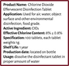 CLO2 Water Treatment Tablets (100 Count) From Valley Food Storage