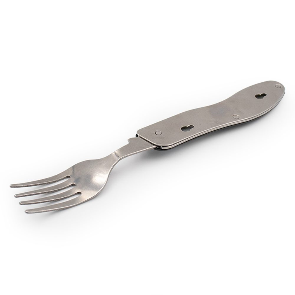 4 Sets Outdoor Eating Utensils 3in1 Fork Knife Spoon Stainless Steel C —  AllTopBargains