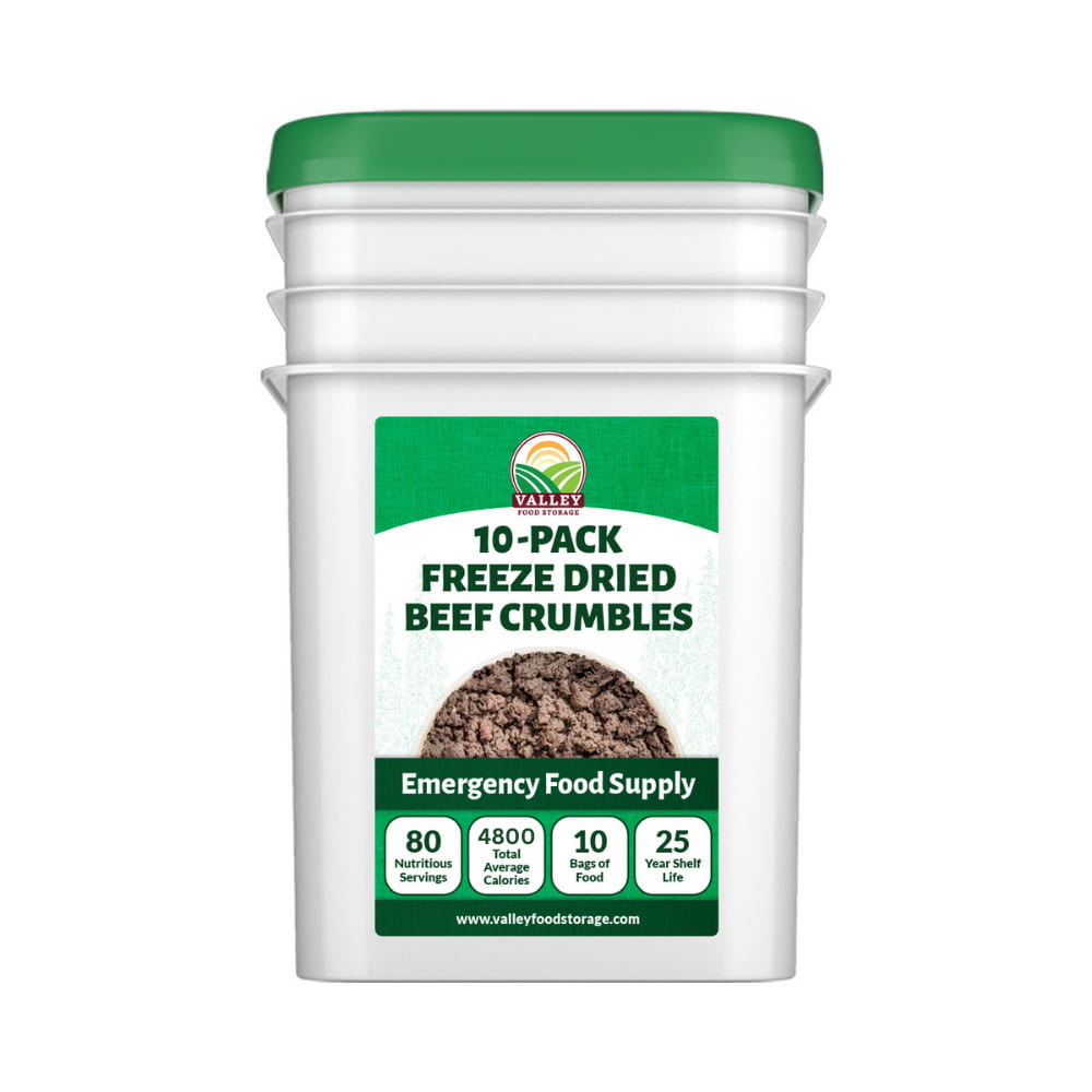Freeze Dried Beef Crumbles Freeze Dried Beef Crumbles From Valley Food Storage