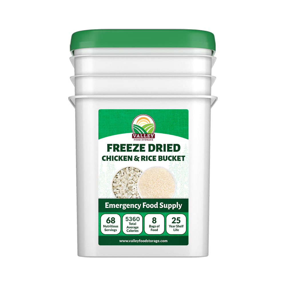 Freeze-Dried Chicken & Rice Bucket Freeze-Dried Chicken & Rice Bucket From Valley Food Storage