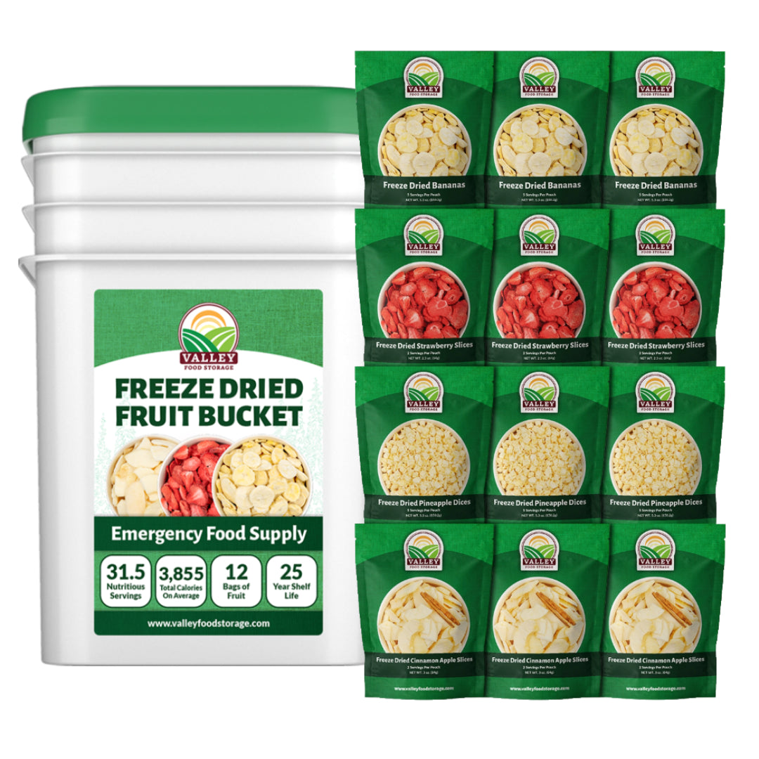 Freeze Dried Fruit Bucket Freeze-dried Fruit Bucket | Order a Freeze-dried Fruit Bucket Online From Valley Food Storage
