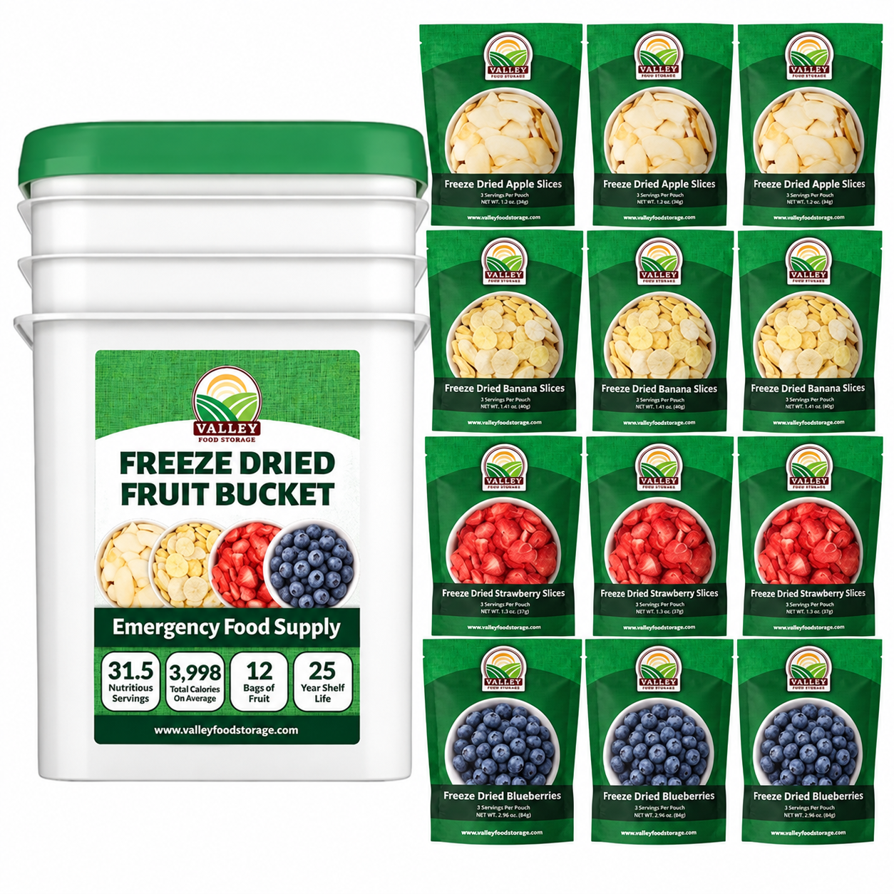 Freeze Dried Fruit Bucket Freeze-dried Fruit Bucket | Order a Freeze-dried Fruit Bucket Online From Valley Food Storage