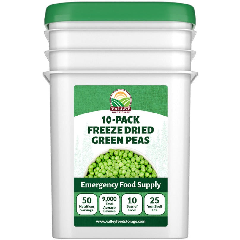 10 Pack Freeze Dried Peas 