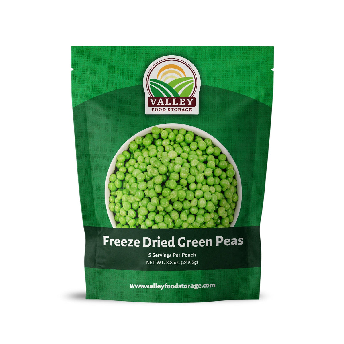 Freeze Dried Green Peas From Valley Food Storage