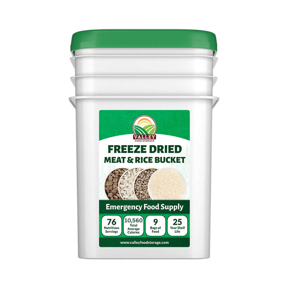 Freeze Dried Meat & Rice Bucket Freeze Dried Meat & Rice Bucket From Valley Food Storage