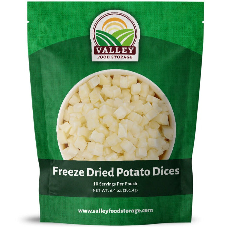Freeze Dried Potato Dices VEGETABLE From Valley Food Storage
