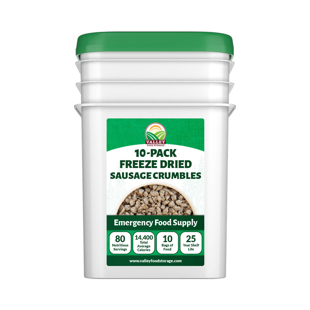 Freeze Dried Sausage Crumbles Freeze Dried Sausage Crumbles | Buy Freeze Dried &amp; Dehydrated Sausage Crumbles  From Valley Food Storage