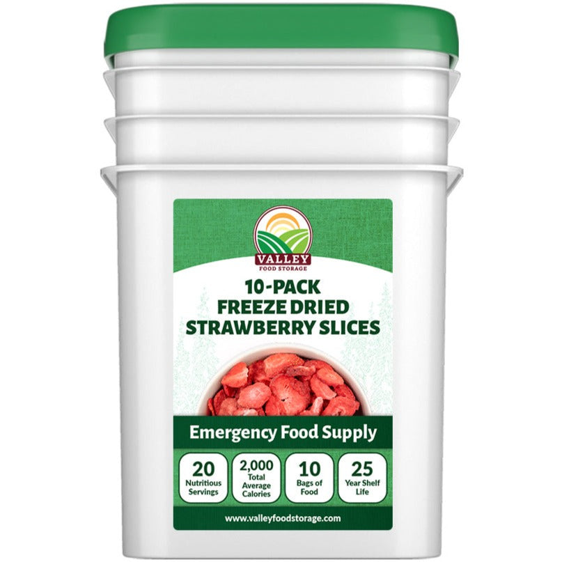 10-Pack Freeze Dried Strawberries 