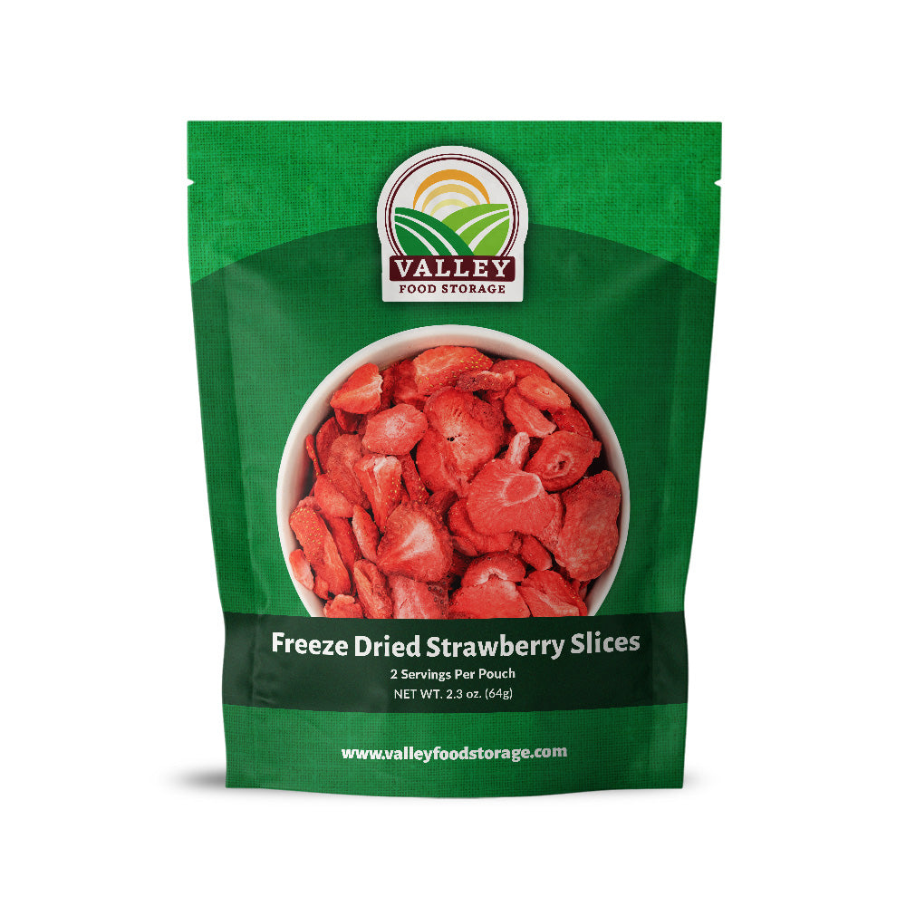 Freeze Dried Strawberry Slices - Valley Food Storage