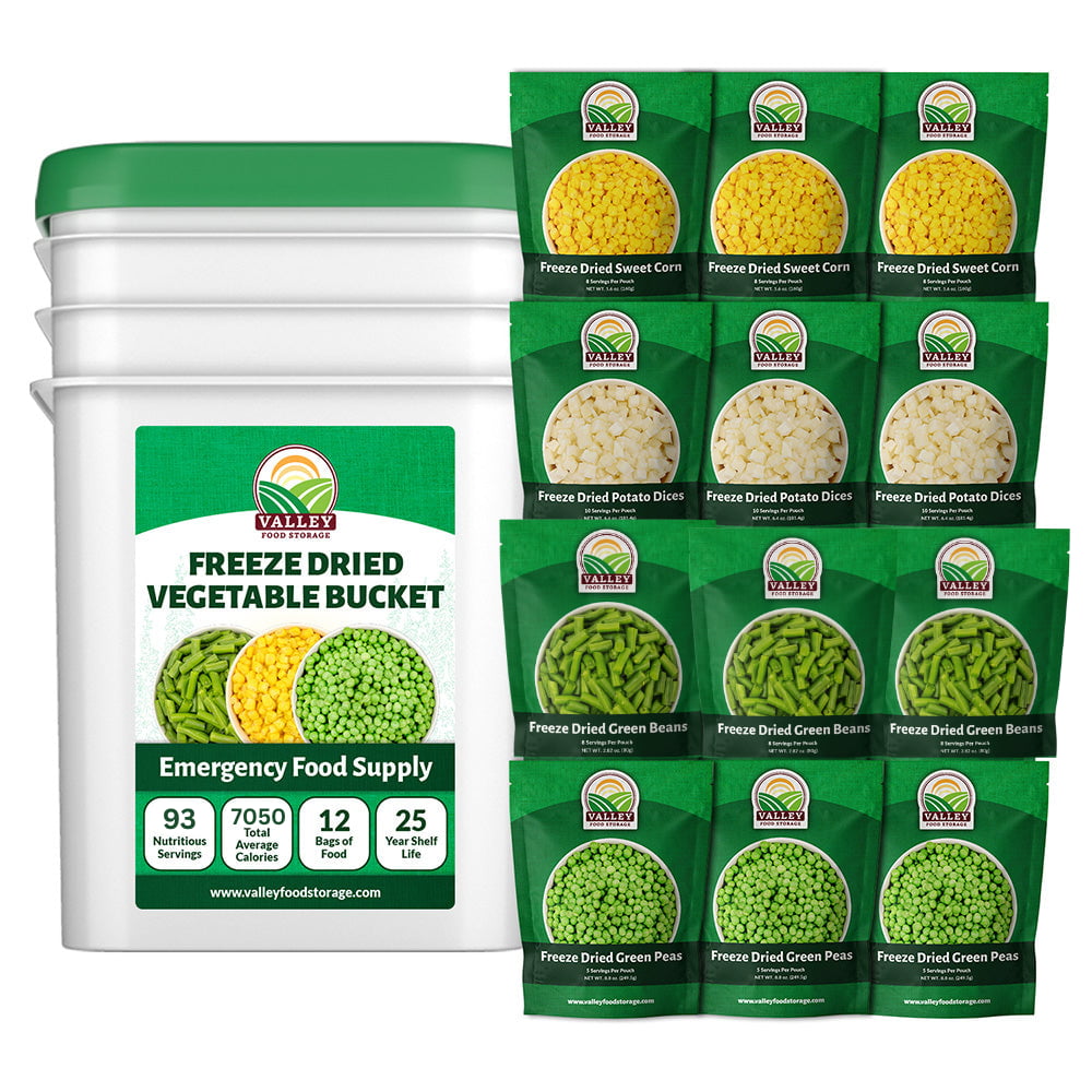 Freeze Dried Vegetables Bucket (30% OFF) Freeze Dried Vegetables in Bulk | Buy a Freeze Dried Veggies Bucket Online From Valley Food Storage