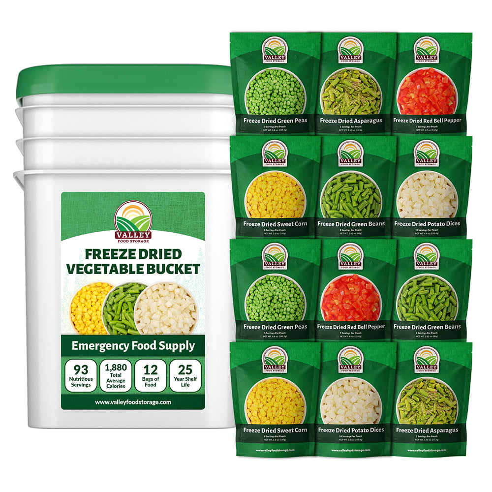 Freeze Dried Vegetables in Bulk Buy a Freeze Dried Veggies Bucket