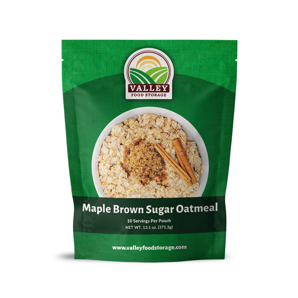 Maple Brown Sugar Oatmeal Maple Brown Sugar Oatmeal | Order 25 Year Shelf Life Maple Brown Sugar Oatmeal From Valley Food Storage