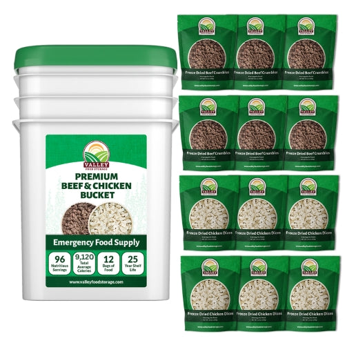 Premium Freeze-Dried Meat Bucket Premium Freeze-Dried Meat Bucket From Valley Food Storage