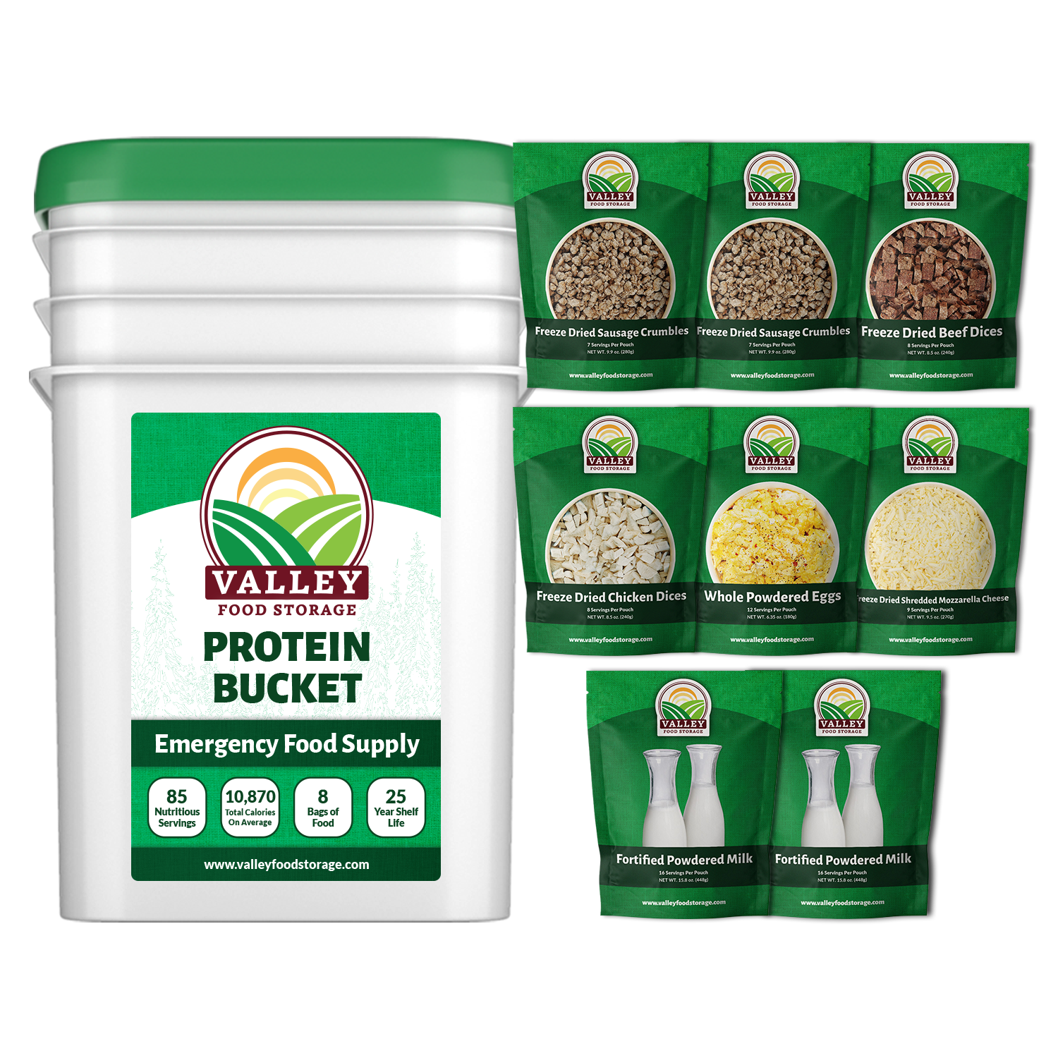 Protein Bucket From Valley Food Storage